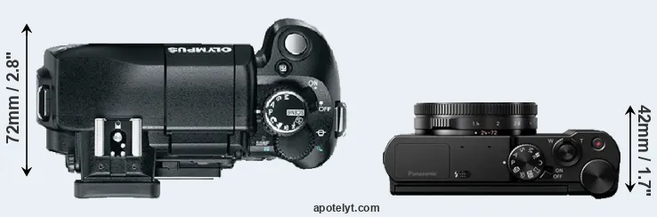 Compare E-330 versus LX15 top