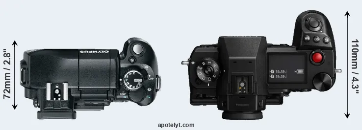 Compare E-330 versus S1H top