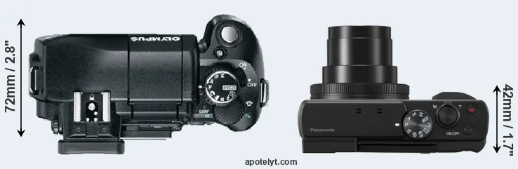 Compare E-330 versus TZ95 top