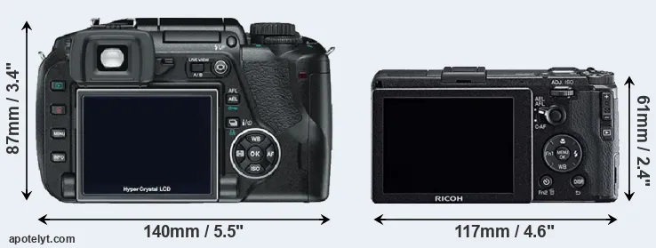 Comparison E-330 or GR rear