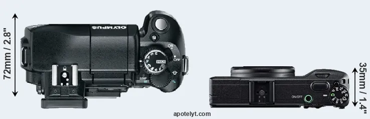 Compare E-330 versus GR top