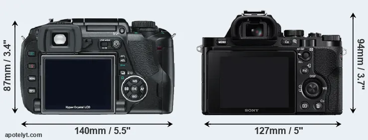 Comparison E-330 or A7 rear
