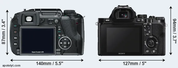 Comparison E-330 or A7S rear