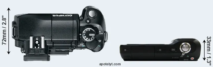 Compare E-330 versus NEX-3 top