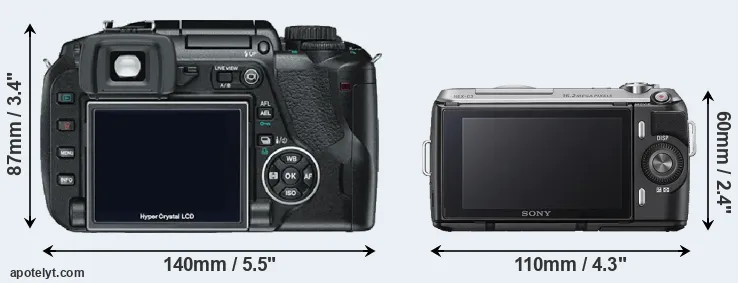 Comparison E-330 or NEX-C3 rear