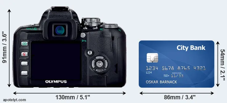 E-400 and credit card rear side