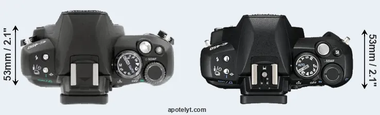 Compare E-400 versus E-450 top