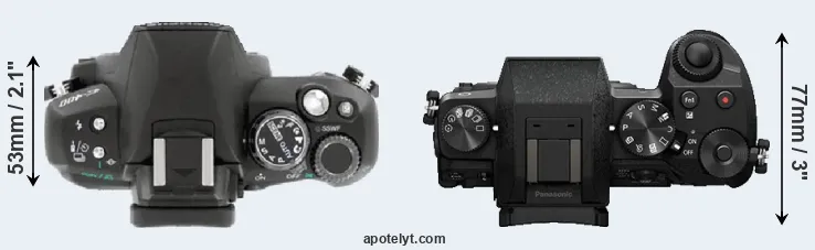 Compare E-400 versus G7 top