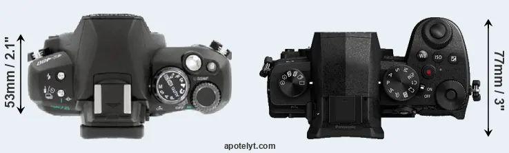 Compare E-400 versus G90 top