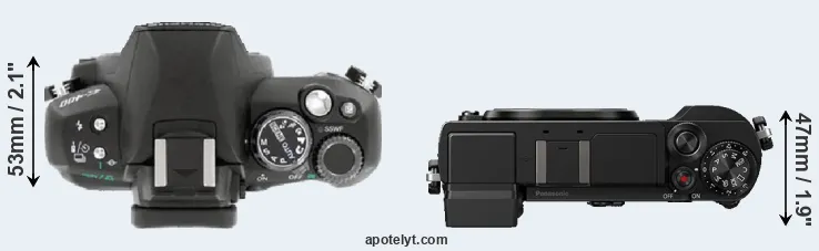 Compare E-400 versus GX9 top