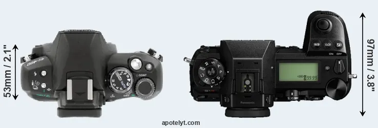 Compare E-400 versus S1R top