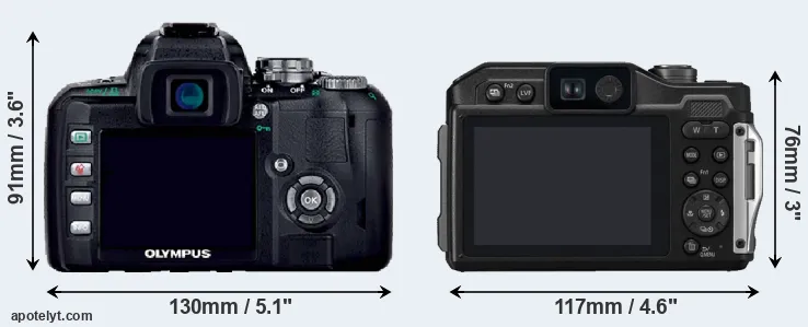 Comparison E-400 or TS7 rear