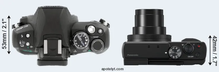 Compare E-400 versus ZS80 top