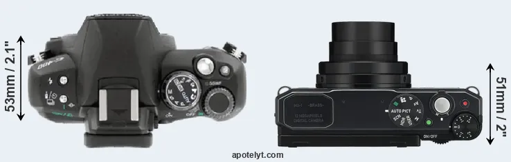 Compare E-400 versus MX-1 top