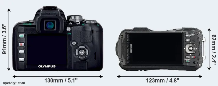 Comparison E-400 or WG-60 rear