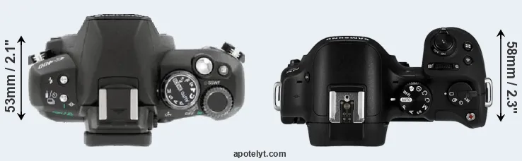 Compare E-400 versus NX30 top
