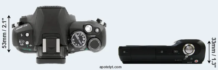 Compare E-400 versus NEX-3 top