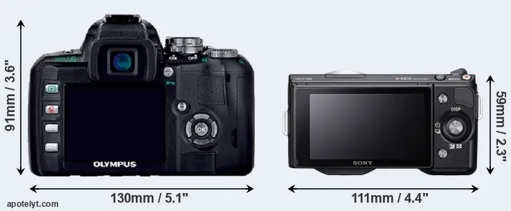Comparison E-400 or NEX-5N rear