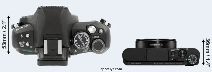 Compare E-400 versus WX800 top