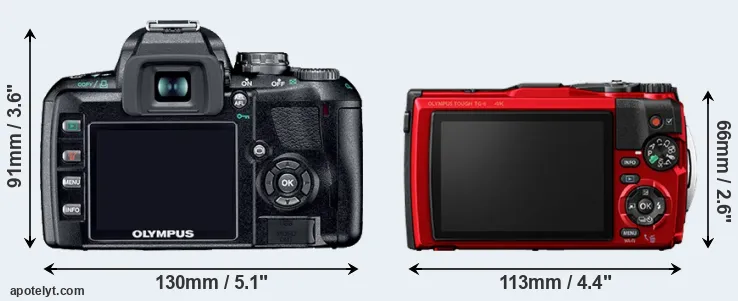 Comparison E-410 or TG-6 rear