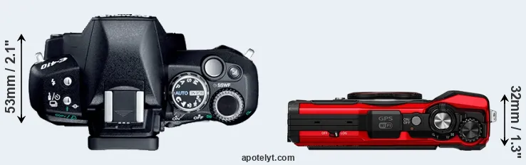 Compare E-410 versus TG-6 top