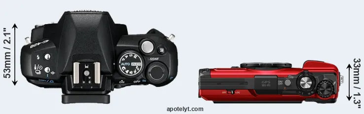 Compare E-420 versus TG-7 top