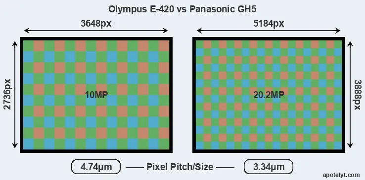 E-420 versus GH5 MP