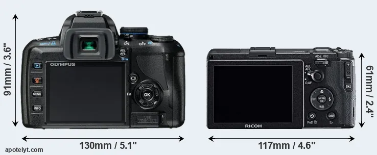 Comparison E-420 or GR rear