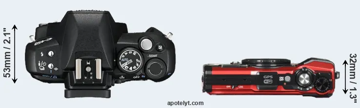 Compare E-450 versus TG-5 top