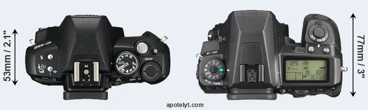Compare E-450 versus K-3 top