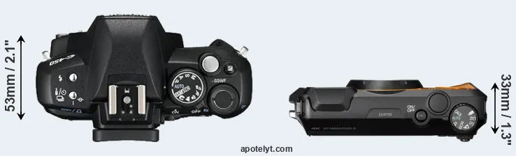 Compare E-450 versus WG-6 top