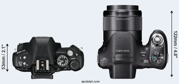 Compare E-450 versus H400 top