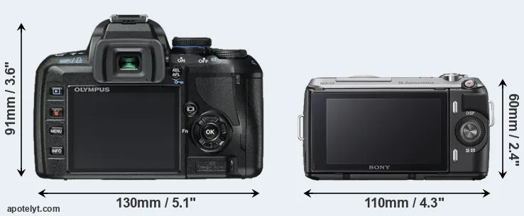 Comparison E-450 or NEX-C3 rear