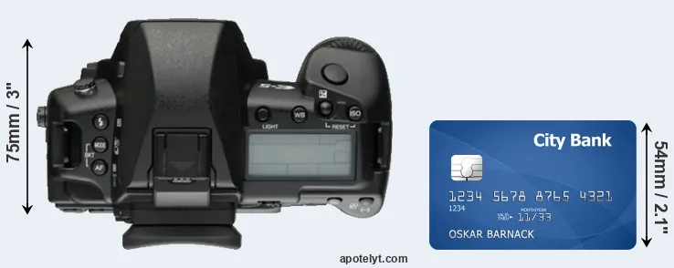 E-5 versus credit card top view