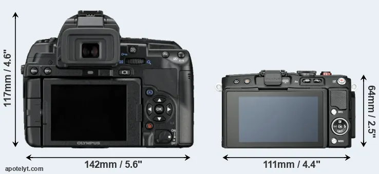 Comparison E-5 or E-PL6 rear