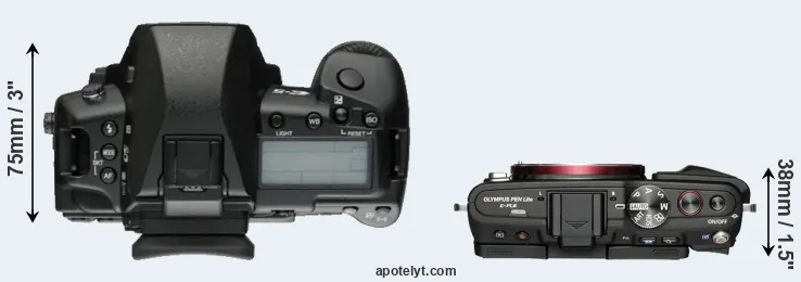 Compare E-5 versus E-PL6 top