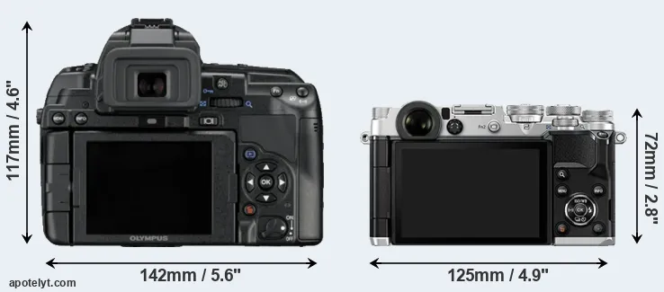 Comparison E-5 or PEN-F rear
