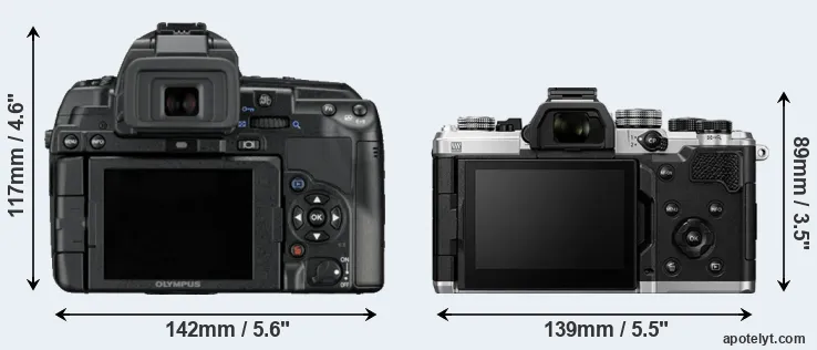 Comparison E-5 or OM-3 rear