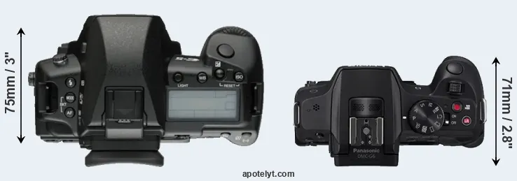 Compare E-5 versus G6 top