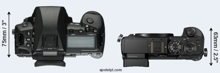 Compare E-5 versus GX8 top