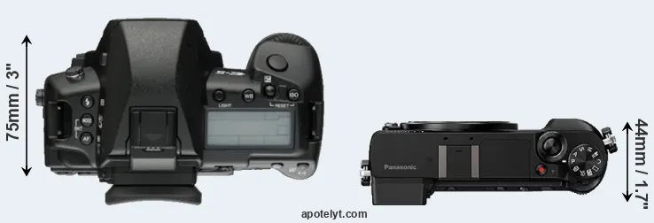 Compare E-5 versus GX85 top