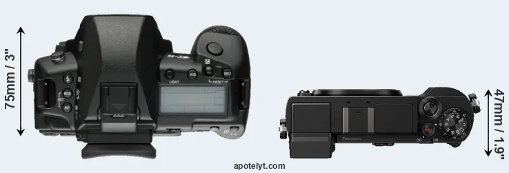 Compare E-5 versus GX9 top