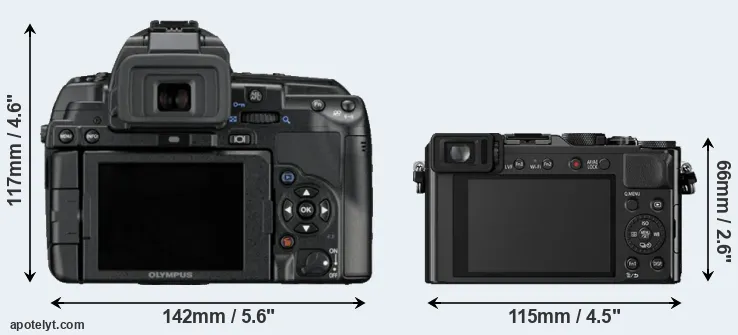 Comparison E-5 or LX100 rear