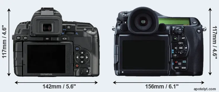 Comparison E-5 or 645Z rear