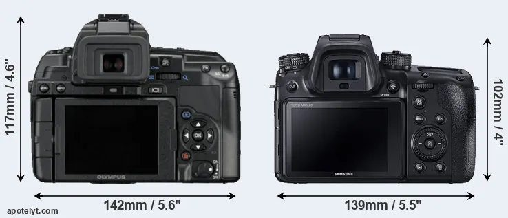 Comparison E-5 or NX1 rear