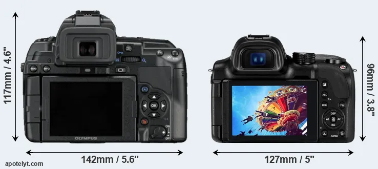 Comparison E-5 or NX30 rear
