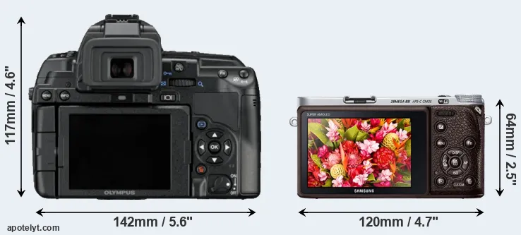 Comparison E-5 or NX500 rear