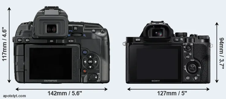Comparison E-5 or A7 rear