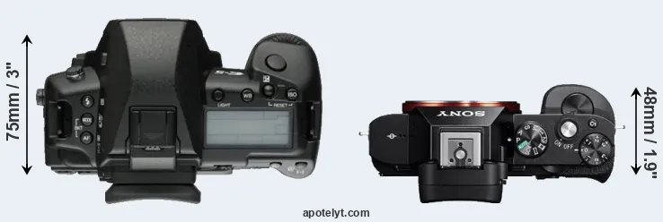 Compare E-5 versus A7 top