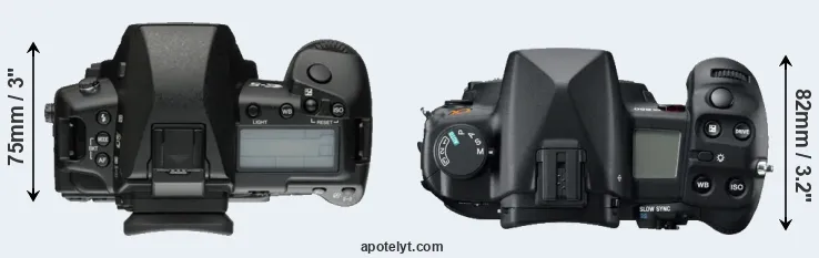 Compare E-5 versus A850 top